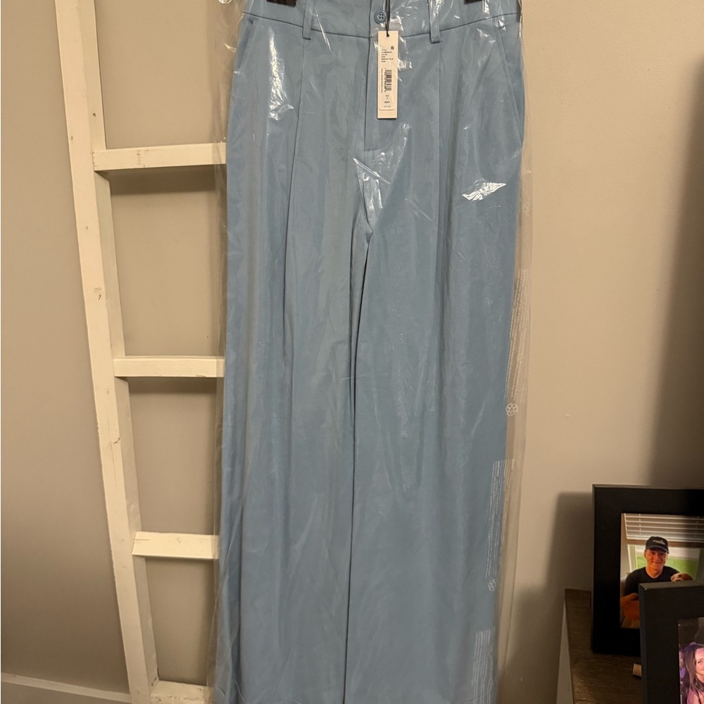 Alice+Olivia Mineral Blue Tomasa Pant